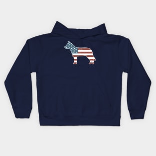 Vintage Patriot Australian Cattle Dog Kids Hoodie